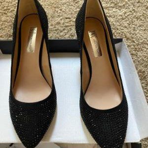 I.N.C Black Women's Zitah Embellished Pointed Toe Pumps